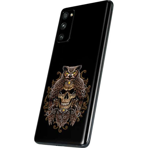 Skull and Owl by Sarah Richter Galaxy S20 Fan Edition Skin